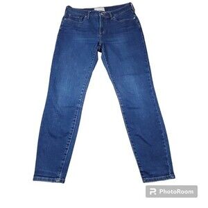 Everlane Mid Rise Skinny Jeans Women's Size 29 Reg Blue Dark Wash Denim Stretch